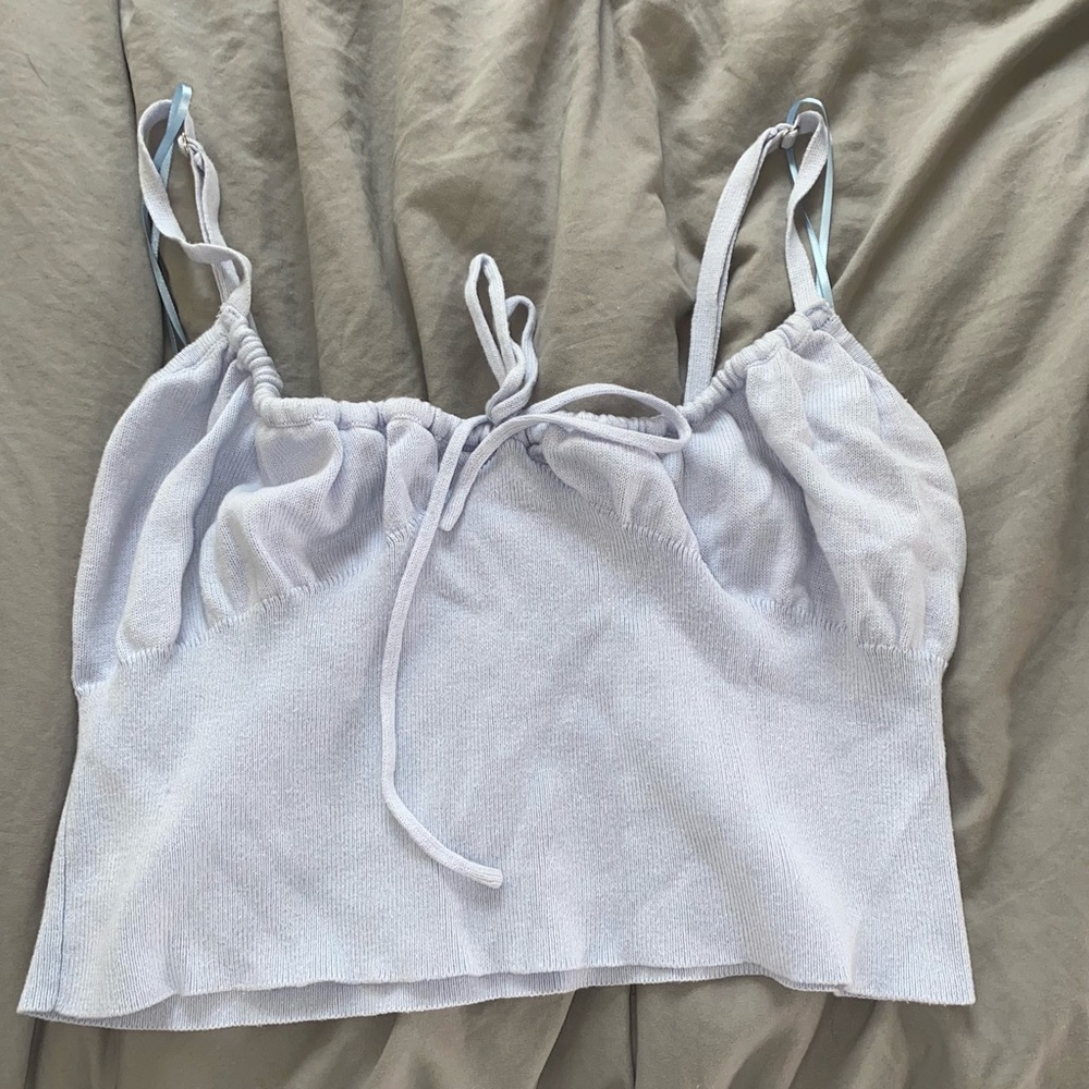 Blue LA hearts crop top!